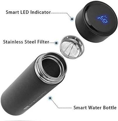 Stainless Steel Temperature Water Bottle Thermos, Double Wall Vacuum Intelligent Cup with LCD Smart Display (500 ML) c5cc46-5e