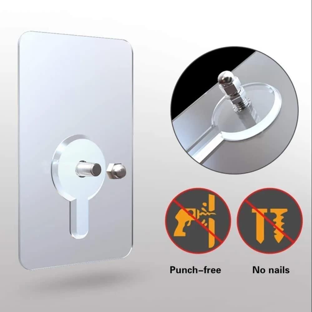 Self Adhesive Hooks for Wall Heavy Duty Strong Nail Free for Hanging Photo Frame Hook (Pack of 10) c5cc46-5e