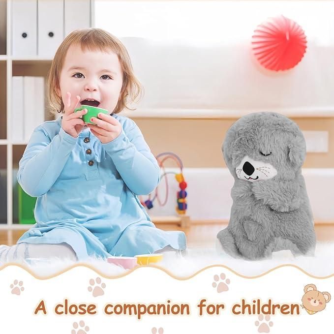 Baby Sound Machine Breathing Otter Portable Plush Baby Toy c5cc46-5e