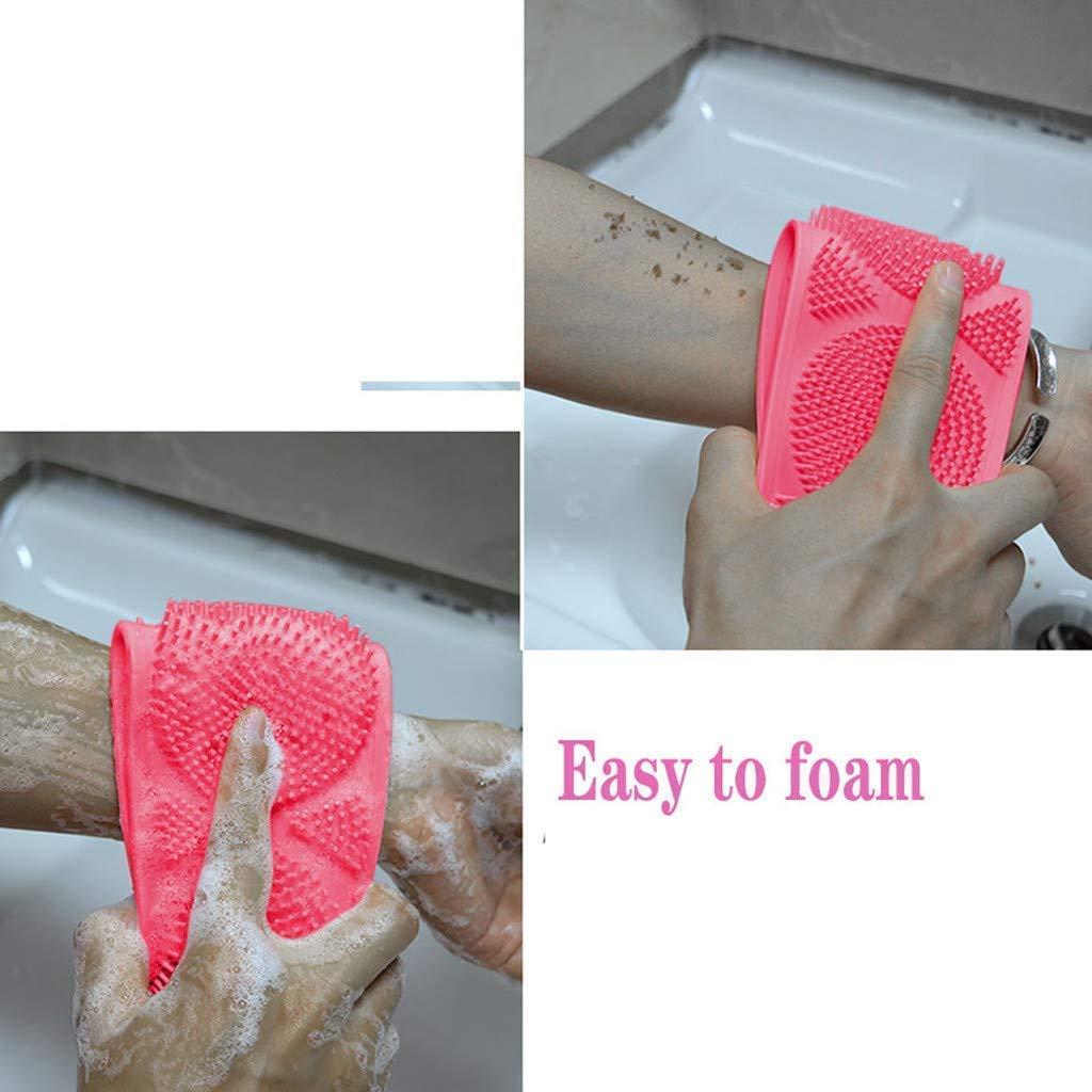 Back Scrubber- Silicone Body Double Side Bathing Back Scrubber c5cc46-5e