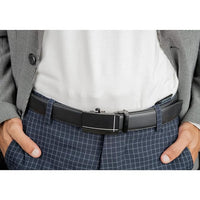 Men's PU Leather Auto Lock Belt