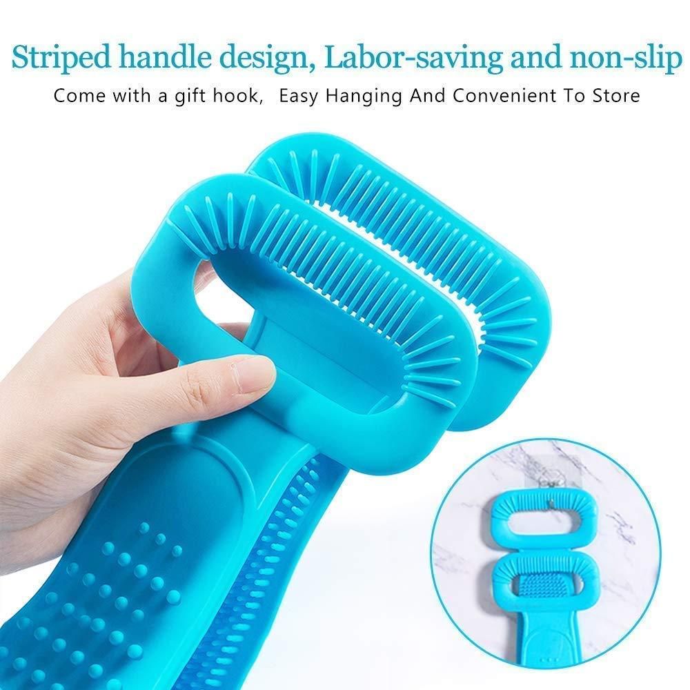 Back Scrubber- Silicone Body Double Side Bathing Back Scrubber c5cc46-5e