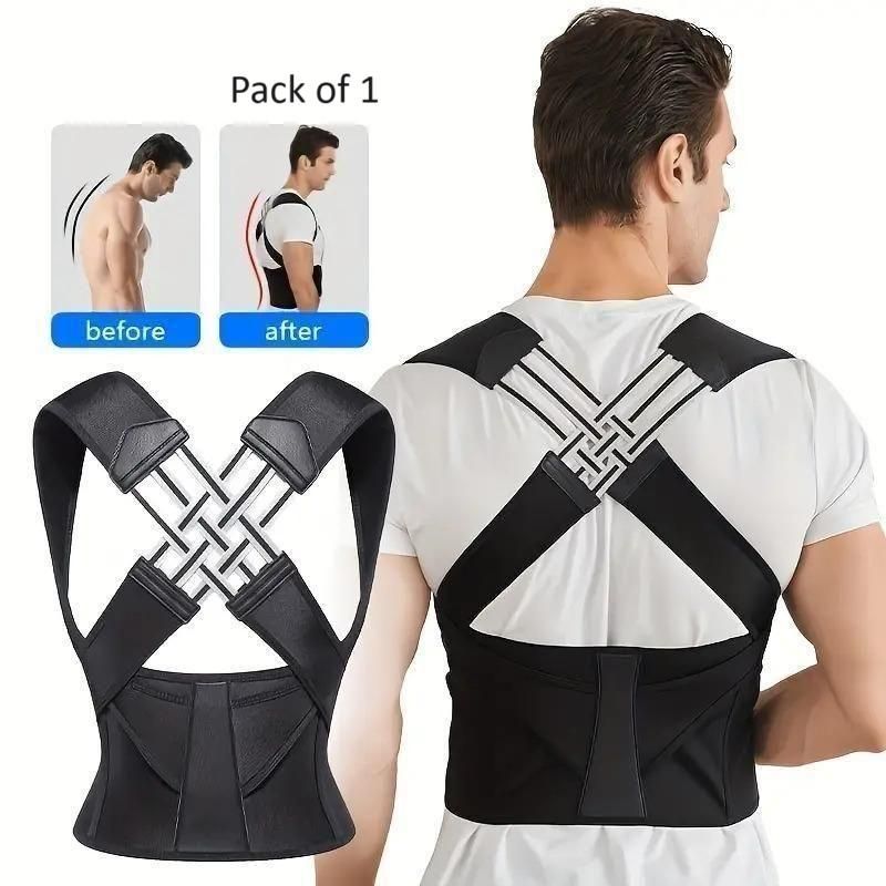 Adjustable Back Posture Corrector/ Slouching Relieve Pain Belt Women Men c5cc46-5e