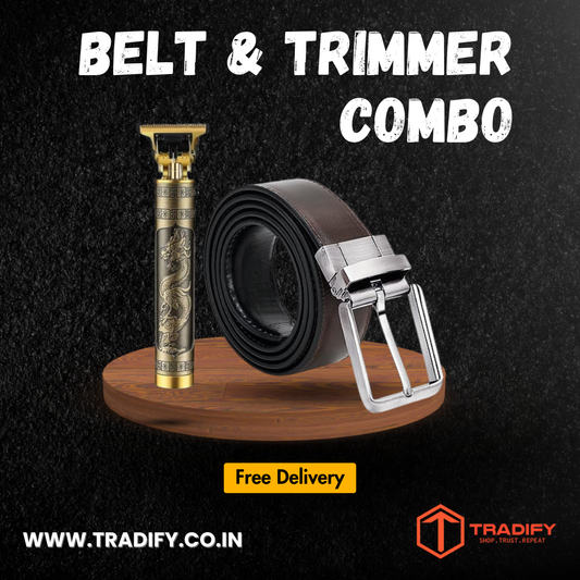 Men’s Essential Style & Grooming Combo (Trimmer & Belt) My Store