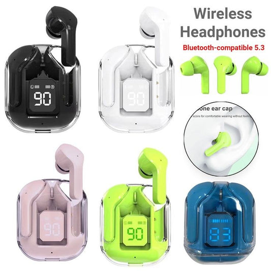 Ultra pods pro new Bluetooth 5.3 earbuds with display Gaming transparent tws AI ENC Fast Charging Type C 13mm Bass Drivers earbuds under 1000 Tradify