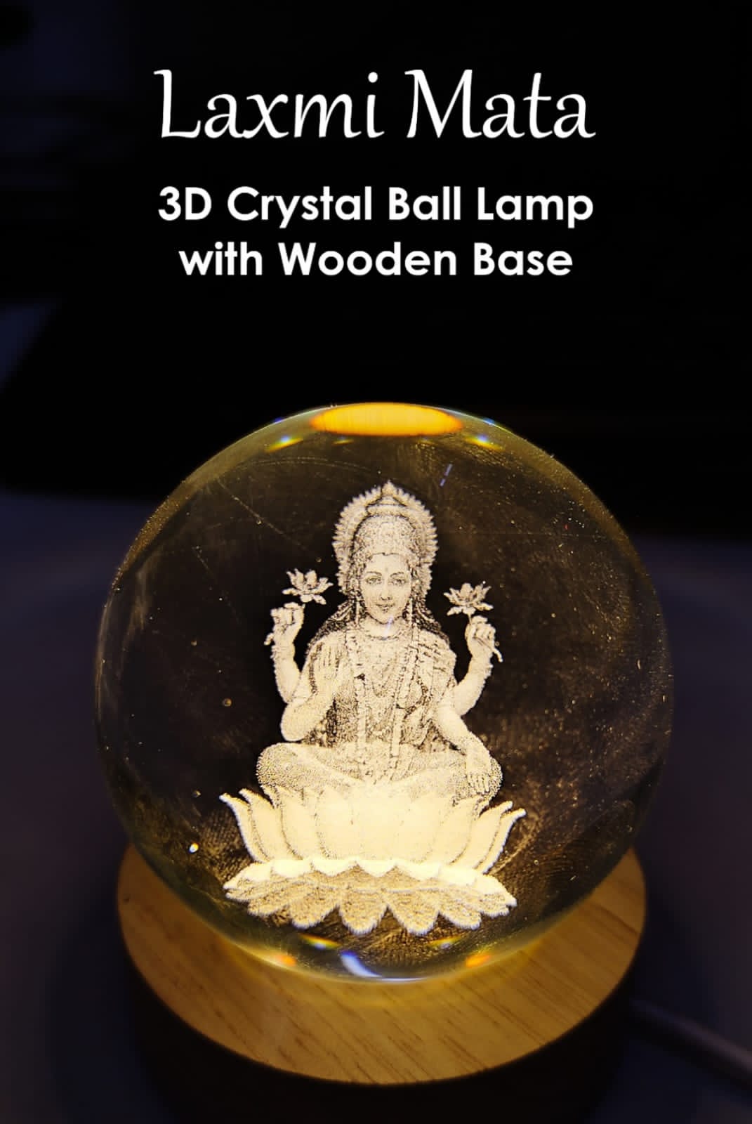 LAXMI JI & GANESH JI 3D CRYSTAL BALL || COMBO My Store